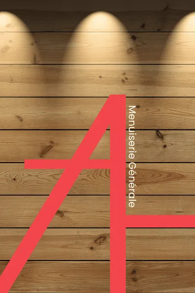 Logo AL Menuiserie - Expert en menuiserie générale sur fond en bois artisanal